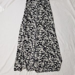 Floral Maxi Skirt with slit